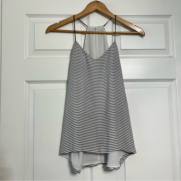 Express X-small Striped Black and White Women's Top - Picture 1 of 3